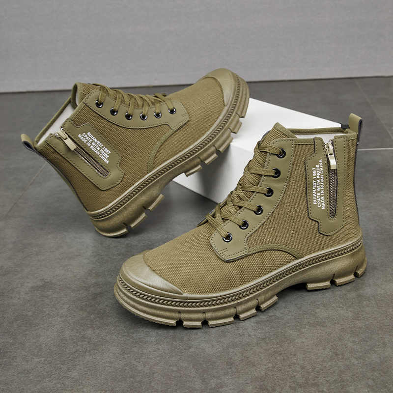 Discover the Ultimate Hiking Experience with Our Men's Side Zipper High-Top Hiking Boots